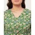thumbnail image 5 of Moomaya Sleepwear, Printed Kaftan For Women, V-Neck Cotton Caftan Sleep Dress, 5 of 8