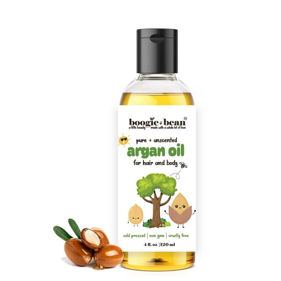 Moroccan Argan Oil for Kids, Natural Argan Hair & Skin Moisturizer, Infant and Baby Hair Oil, NON GMO Kids Hair Products