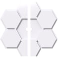 thumbnail image 2 of 12"OD x 1"ID x 4"C x 1"P Daisy Architectural Grade PVC Contemporary Ceiling Medallion, Two Piece, 2 of 4