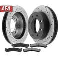 thumbnail image 6 of Afa Motors Front Brake Pads and Rotors E-Coated Slotted and Drilled Design fits Chevrolet Avalanche Suburban Express Silverado,Gmc Savana Sierra Yukon Xl W/Brake Kit and Ceramic Pads, 6 of 6