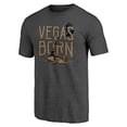 thumbnail image 2 of Men's  Charcoal Vegas Golden Knights Shoot to Score Tri-Blend T-Shirt, 2 of 3