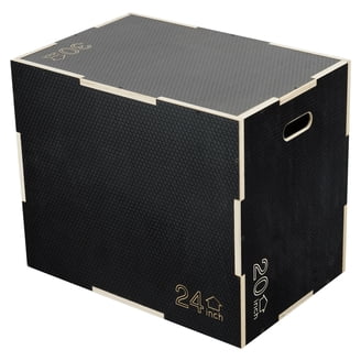 Gymax 18'' PVC Soft Foam Jumping Box Plyometric Exercise Blue