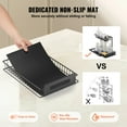 thumbnail image 4 of VEVOR 2 Tier Pull Out Cabinet Organizer(10.7"W x 14.2"D ), Under Sink Organizer and Storage, Slide Out Drawer Cabinet Organizer,Wire Basket Shelf, 25.5"Wx15.5"Dx13"H Install Size for Cabinet(2 Pack), 4 of 9