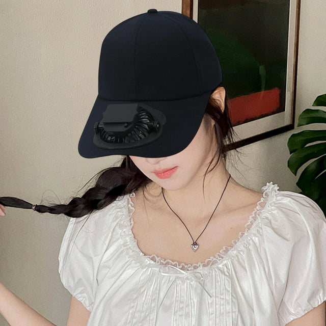 Gorra De Ventilador Recargable Para Hombres Y Mujeres, Protección Solar Upf 50+ Con Rotación De 360° Y Autonomía De 9 a 18 Horas, Velocidad Ajustable Y Carga Tipo C Para,Vsgery