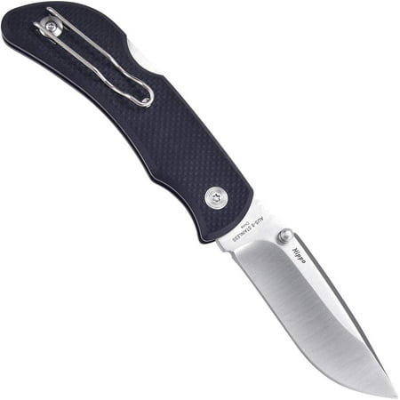 DASAW-Hippo Folding Pocket Knife with Aus-8 Stainless Blade Hunting Outdoor Camping Knife with Nonslip G10 Handle EDC Pocketclip (black)