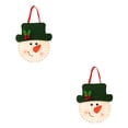 thumbnail image 2 of Advancent Bolsa de regalo de Navidad hecha a mano, pegatina de dibujos animados de fieltro, bolsa de almacenamiento de dulces, regalo de Navidad de Año muñeco de nieve 2piezas Advancent CBP085090, 2 of 5