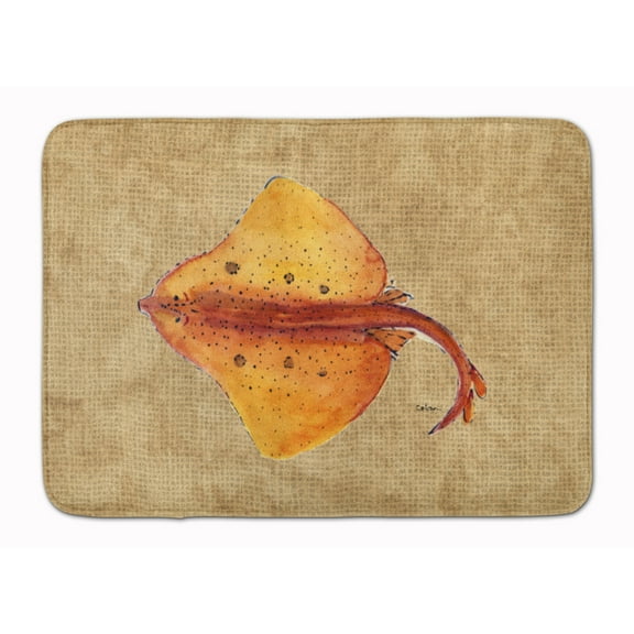 Blonde Ray Stingray Machine Washable Memory Foam Mat