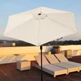 thumbnail image 6 of TOPCHANCES Patio Umbrella 6.5ft Replacement Canopy for 6 Ribs Outdoor Patio Umbrella Canopy Cover - Beige (CANOPY ONLY), 6 of 10