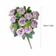 thumbnail image 3 of Fiudx Decoraciones navideñas para interiores Flores artificiales de alta gama Dinero Rosa Flores artificiales 5 tenedores 10 mini rosas Decoración del hogar Flores de plástico, 3 of 6