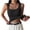 Black, variant on Purcolt Womens Ribbed Knit Tank Tops Stretchy Casual Crew Neck Wide Strap Cropped Tops Summer Comfort Sleeveless Basic Cami Blouses