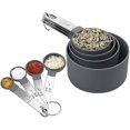 thumbnail image 1 of 2024 Measuring Spoon Sets, Set of Cups and Measuring Spoons for Kitchen Cooking Baking Ingredients Liquid and Solid, Pack of 8, 1 of 5
