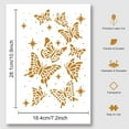 thumbnail image 3 of Butterfly Painting Stencil 11.69x8.27 Inch Reusable DIY Art and Craft Stencils Hollow Out Drawing Painting Template for Painting on Wood Fabric Paper Walls Canvas Furniture, 3 of 7