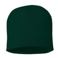 thumbnail image 3 of Daily Knited Plain Beanie - Stay Warm Stylish Stretchy Soft Beanie Hats for Men and Women, 8 inch, Dark Green, 3 of 7