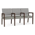 thumbnail image 1 of Pemberly Row Waiting Reception 3 Seat Tandem Seating Wood Frame in Gray, 1 of 5
