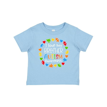 

Inktastic I Love My Brother Autism Awareness Gift Baby Boy or Baby Girl T-Shirt