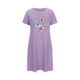 thumbnail image 5 of Camisón corto de talla grande para mujer, camisón de manga corta con estampado de pecho a la moda, camisón para mujer, 5 of 7