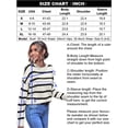 thumbnail image 5 of WIPONKEN Women's Black and White Striped Sweaters Pullover Sweaters Long Sleeve Knit Sweaters Crew Neck Sweaters for Women, 5 of 5