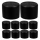 thumbnail image 1 of 20 protectores redondos antideslizantes para patas de silla, de PVC, para suelos de madera, 22 mm, color negro, 1 of 8