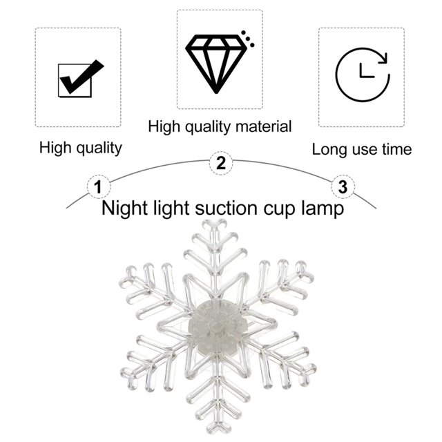 Lumières de Fenêtre Flocon de Neige, 5 Pcs Lumières Flocon de Neige Lumières Flocon de Neige pour Noël Lumières Flocon de Neige Colorées Technologie Révolutionnaire