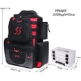 thumbnail image 5 of Sougayilang Fishing Backpack Waterproof Bag Storage with 4 Trays Tackle Box for Camping Hiking, 5 of 7