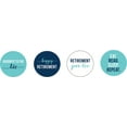 thumbnail image 2 of Darling Souvenir 190 Pcs Retirement Party Theme Stickers for chocolate Candy Labels-Blue, 2 of 2
