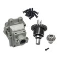 thumbnail image 1 of Fit For Wltoys 144001 1:14 Rc Car Gearbox Housing + Differential Silver, 1 of 5