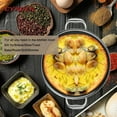 thumbnail image 6 of Large Hybrid Nonstick Deep Frying Pan-13inch 304L Stainless Steel Sauté Pan and Lid, Two Handle Hold,  Dishwasher Oven Safe, Cookware to Stir fry/Toast/Roast/Bake/Stew, 7.2-Quart, 6 of 9