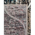 thumbnail image 7 of Unique Loom Trellis Frieze Collection Area Rug - Rounded (9' x 12' Rectangle Blue Multi/Ivory), 7 of 7