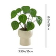 thumbnail image 3 of Yonrjhukm Simulated Potted Plants Decor, Realistic Indoor Artificial Greenery for Home, Living Room, Bedroom, Office, Low Maintenance Faux Flower Bonsai, Durable Ceramic Base, 3 of 6