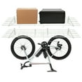 thumbnail image 3 of 2 Packs 400LBS Garage Shelving with Hooks, Garage Storage Rack, Garage Wall Shelf, 3 of 17