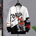 thumbnail image 4 of Camiseta para hombre estampada cuello redondo sudaderas holgadas hombre jerseys poliéster una pieza talla S ropa original emo 2024 social, 4 of 5