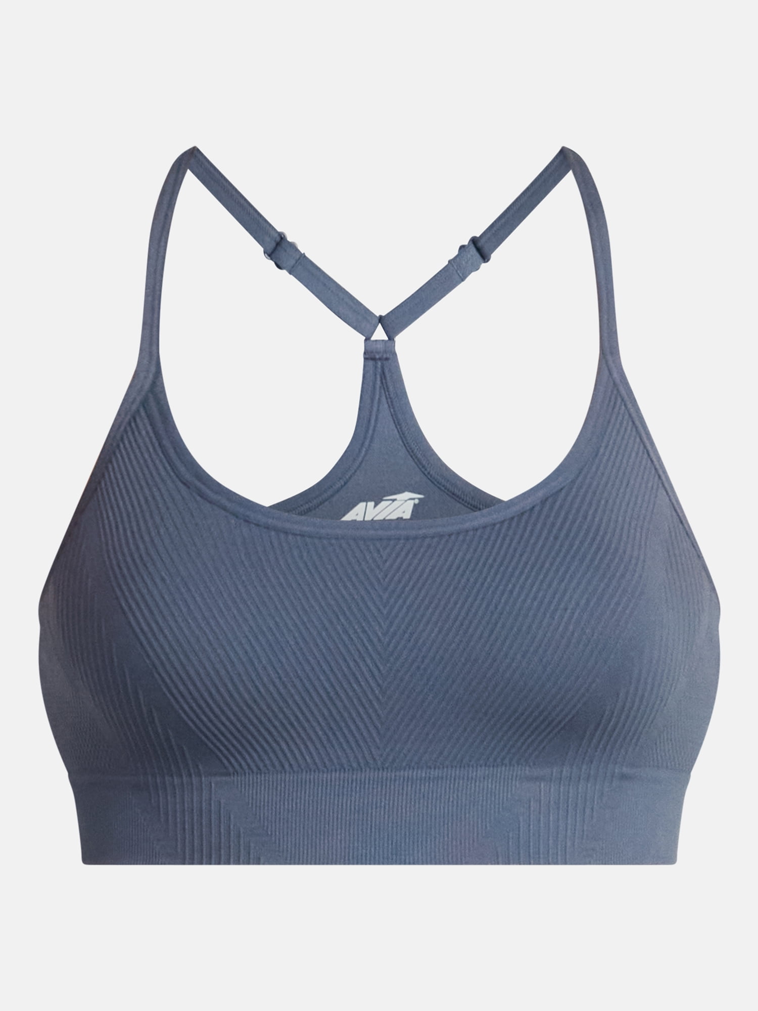 Avia Women's Low Support Seamless Textured Cami Sports Bra, Sizes XS-XXXL