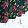 thumbnail image 6 of Pioneer Flower Floral Print Pattern Shower Curtain 72”x72", Bathroom Decorative Shower Curtain Set with 12 Hooks, Waterproof Washable, 6 of 6
