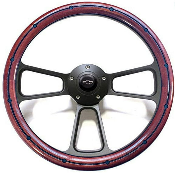 1974 to 1994 Chevy C-Series, Suburban, Blazer Black and Mahogany Steering Wheel