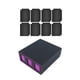 thumbnail image 3 of Solución definitiva para almacenar tarjetas con 8 compartimentos para tarjetas coleccionables y deportivas. Negro Púrpura, 3 of 9