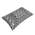 thumbnail image 3 of Bixox 3d Black and White Chessboard Printed Pillow Protector,Super Soft Ideal for Home,Guests,Rentals - 20"x30", 3 of 8