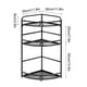 thumbnail image 4 of Estante esquinero para encimera de cocina, estante para condimentos, estante de madera para especias, organizador de escritorio triangular de hierro para baño, multicapa, 4 of 8