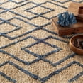 thumbnail image 5 of Dash & Albert Marco Jute Soumak Handwoven Rug, 10' x 14', Navy, 5 of 7