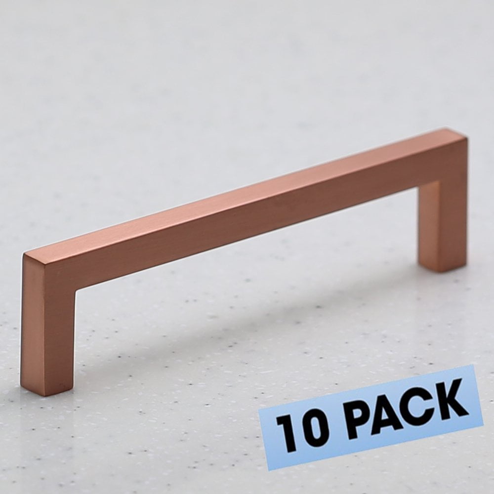 Hamilton Bowes Satin Copper Square Hardware Euro Style Modern