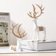 thumbnail image 3 of Estatuas de renos Yuarrent decoración de hogar Dorado champagne, 3 of 6
