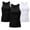 2Black+1White, variant on GERsome Men's 3 Packs Quick Dry Workout Tank Tops Gym Muscle Tee Fitness Bodybuilding Sleeveless T Shirts M-3XL