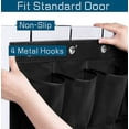 thumbnail image 4 of 28 Large Mesh Pockets Black Over The Door Shoe Rack, Hanging Shoe Organizer for Closet Hanging Shoe Rack Holder Hanger, Black - -, 4 of 7