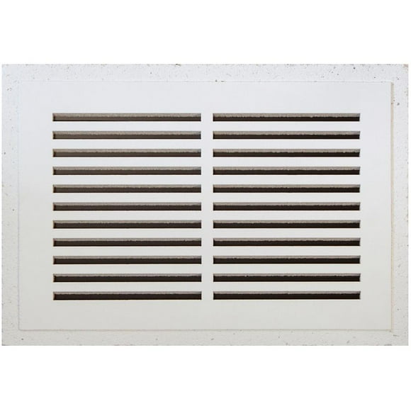 8" x 14" Flush Mount Permanent Air Return Vent - White