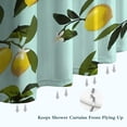 thumbnail image 6 of Yellow Lemon Fruit Flowers LightBlue Pattern Shower Curtain 36"x72" ,Bathroom Decorative Shower Curtains Set with 12 Hooks,Modern Waterproof Washable Shower Curtain, 6 of 6