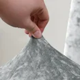 thumbnail image 4 of 2 piezas de funda para silla de comedor de terciopelo, paquete completo, elástica, para hogar, hotel, restaurante, banquete, color sólido, funda para asiento de silla, protector de muebles, 4 of 9