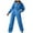 Blue, variant on Women Outfit Long Sleeve Jumpsuit Casual Elegant Zip Tracksuit for Training Athletic Training Outfits Zip Jumpsuit Sets Sporty Performance Wear White L