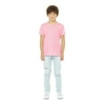 thumbnail image 5 of BELLA+CANVAS Youth Unisex Short Sleeve Crew T-Shirt for Crafting, Pink, X-Large, 1-Pack, 5 of 10