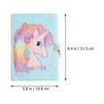 thumbnail image 3 of Plush Diary Book Lovely Writing Notepad Cartoon Girl Notepad Diary Fluffy Notebook, 3 of 8