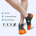 thumbnail image 4 of AMITOFO Toe Socks for Men Athletic Running Ankle Socks Breathable Mesh Low Cut Barefoot Five Finger Toe Socks, 5 Pairs Size 10-12, 4 of 8
