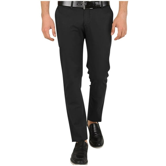 Slim Fit Dress Pants for Men Fashion Casual Business Skinny Stretch Golf Pants